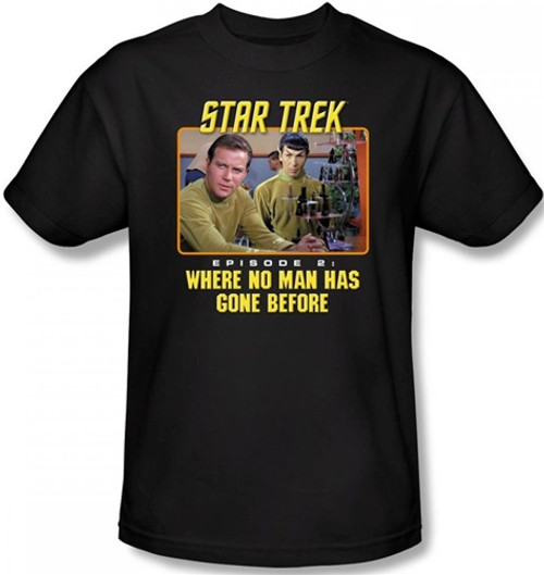 Image Closeup for Star Trek T-Shirt - Where No Man Has Gone Before