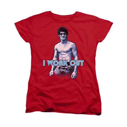 Bruce Lee Woman's T-Shirt - Lee Works Out