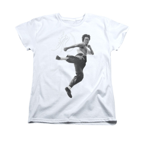 Bruce Lee Woman's T-Shirt - Flying Kick