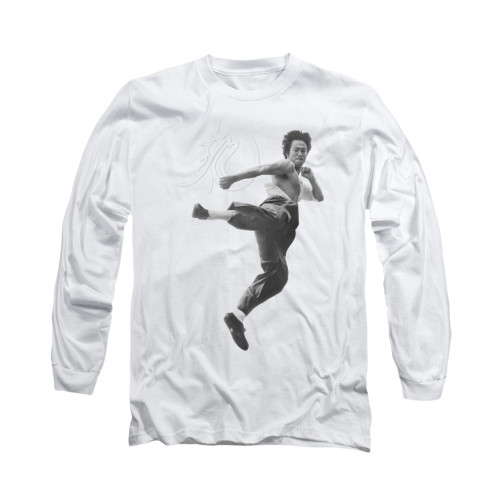 Bruce Lee Long Sleeve T-Shirt - Flying Kick