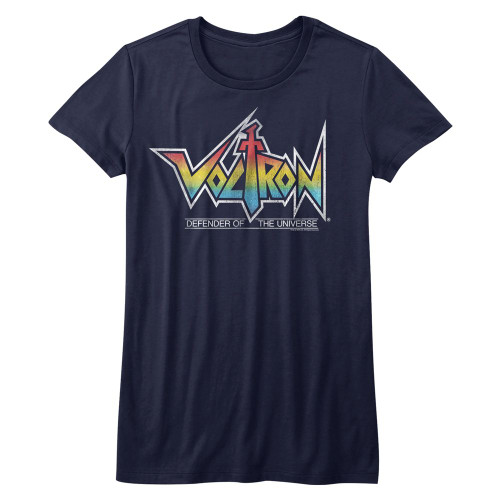 Image for Voltron Girls T-Shirt - Rainbow Logo