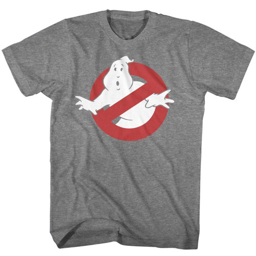 Image for The Real Ghostbusters Heather T-Shirt - Symbol on Graphite