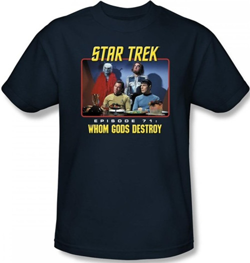 Image Closeup for Star Trek Episode T-Shirt - Episode 57 Whom Gods Destroy