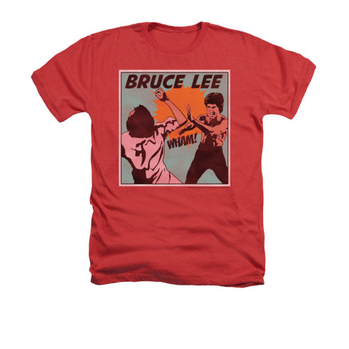 Bruce Lee Heather T-Shirt - Comic Panel