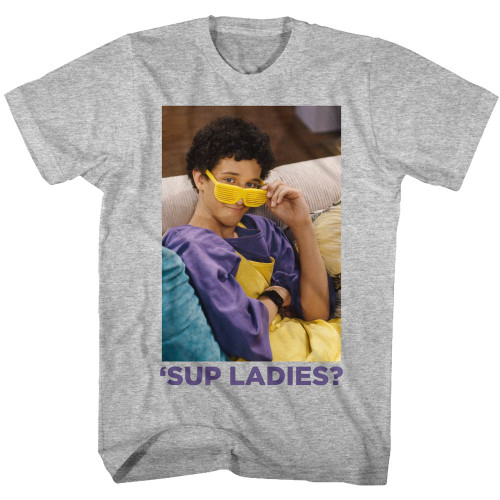 Image for Saved by the Bell Heather T-Shirt - Sup Ladies on Gray