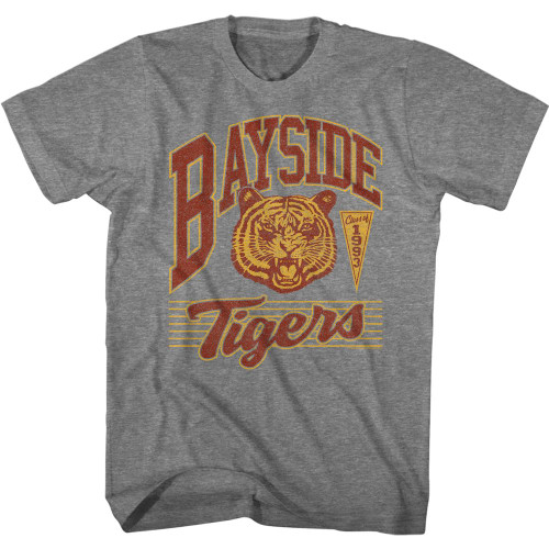 Image for Saved by the Bell Heather T-Shirt - Bayside Tigers