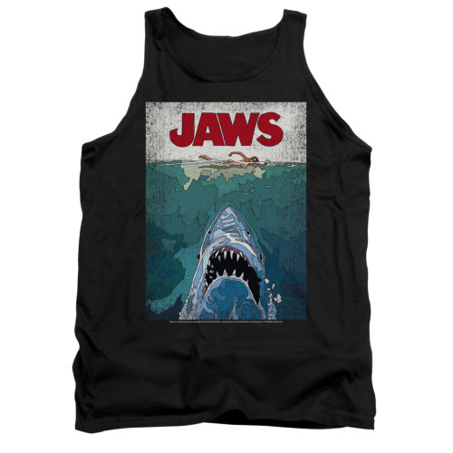 Jaws Tank Top - Lined Poster