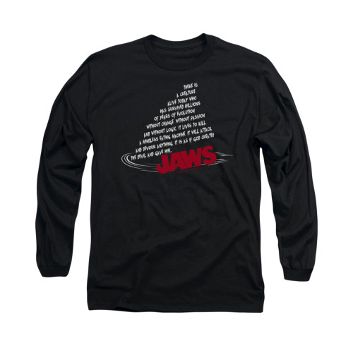 Jaws Long Sleeve T-Shirt - Dorsal Text