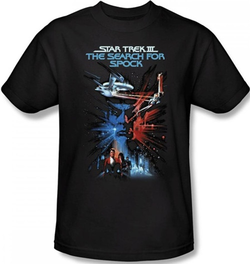 Image Closeup for Star Trek Movie T-Shirt - III the Search for Spock