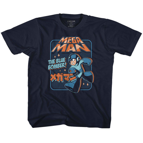 Image for Mega Man Graphic Blu Bomber Toddler T-Shirt