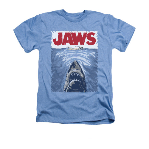 Jaws Heather T-Shirt - Graphic Poster