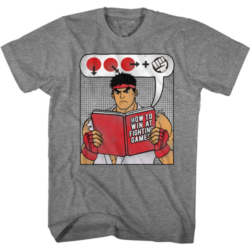 Image for Street Fighter Heather T-Shirt - How to Win Book