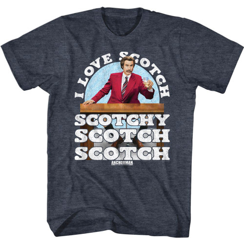 Image for Anchorman Heather T-Shirt - I Love Scotch