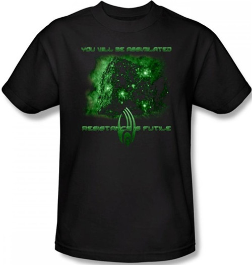 Image Closeup for Star Trek T-Shirt - Borg Assimilate