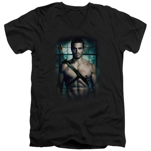 Arrow V-Neck T-Shirt - Shirtless