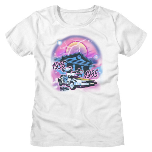 Image for Back to the Future Girls (Juniors) T-Shirt - Airbrush