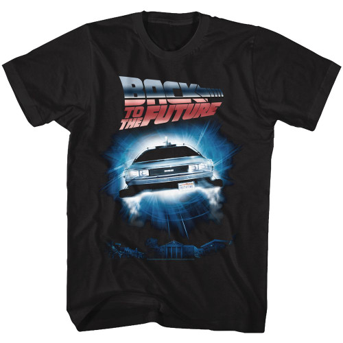 Image for Back to the Future T-Shirt - DeLorean Flying