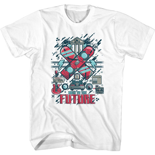 Image for Back to the Future T-Shirt - Hoverboards Collage