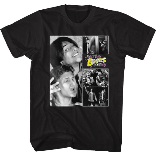Image for Bill & Ted's Excellent Adventure T-Shirt - Bogus Journey Collage
