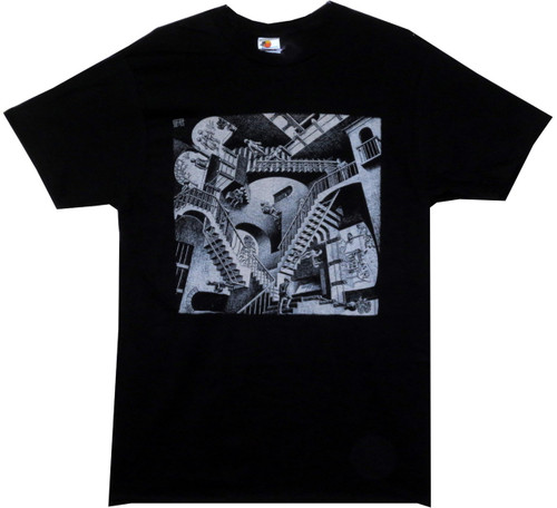 Image Closeup for MC Escher Relativity T-Shirt