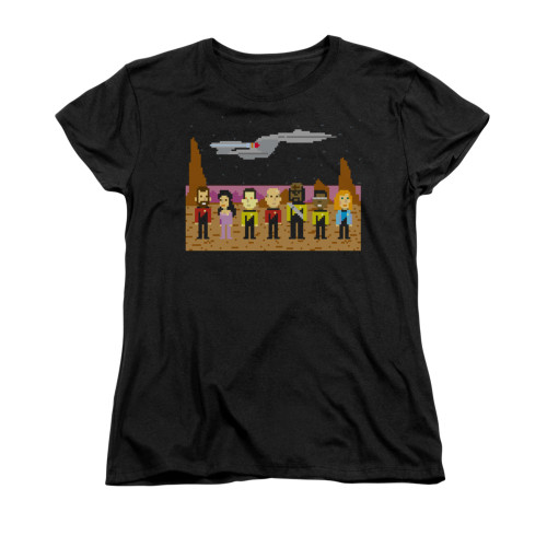 Star Trek the Next Generation Womans T-Shirt - 8 Bit Crew
