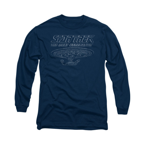 Star Trek the Next Generation Long Sleeve Shirt - Enterprise Outline