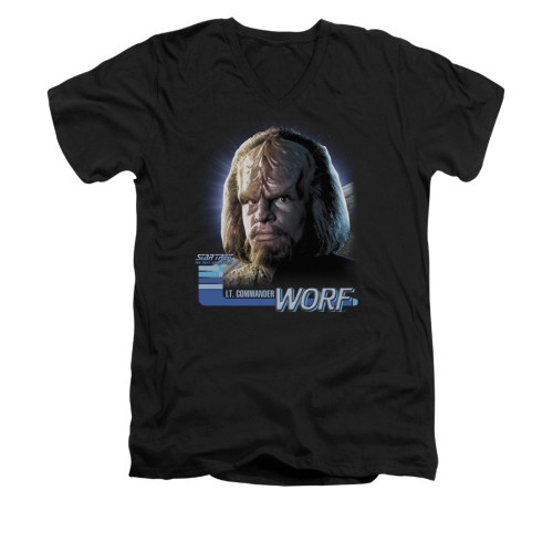 Star Trek the Next Generation V Neck T-Shirt - Worf