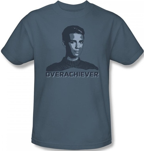 Image Closeup for Star Trek the Next Generation T-Shirt - Overachiever