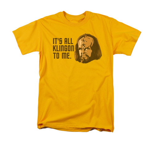 Star Trek the Next Generation T-Shirt - It's All Klingon to Me