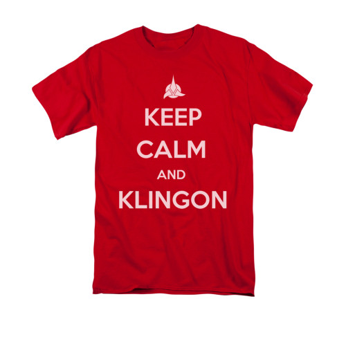 Star Trek the Next Generation T-Shirt - Keep Calm and Klingon