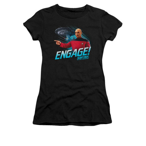 Star Trek the Next Generation Girls T-Shirt - Engage