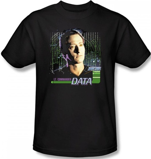 Image Closeup for Star Trek T-Shirt - Lt. Commander Data