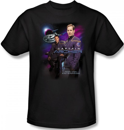 Image Closeup for Star Trek Enterprise T-Shirt - Captain Archer