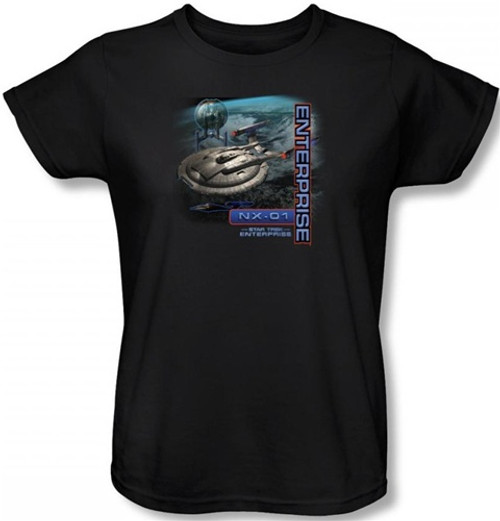 Star Trek Enterprise Womans T-Shirt - NX-01