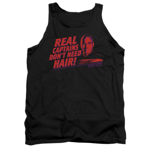 Star Trek the Next Generation Tank Top - Real Captains Don't Need Hair