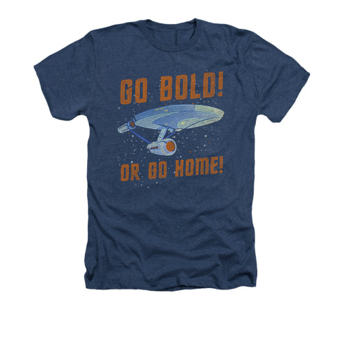 Star Trek Heather T-Shirt - Go Bold or Go Home