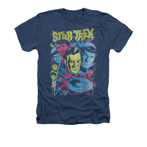 Star Trek Heather T-Shirt - Classic Crew Illustrated