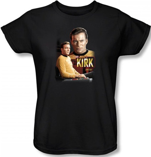 Star Trek Womans T-Shirt - Captain Kirk