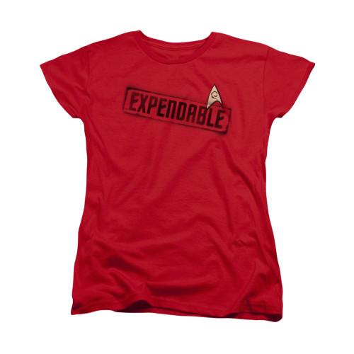 Star Trek Womans T-Shirt - Expendable