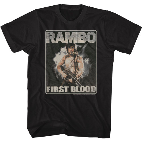 Image for Rambo T-Shirt - First Blood Movie Poster