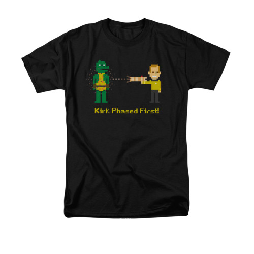 Star Trek T-Shirt - 8 Bit Kirk Phased First