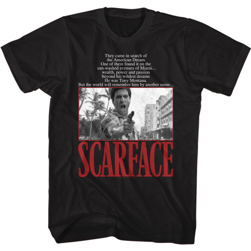 Image for Scarface T-Shirt - American Dream Quote