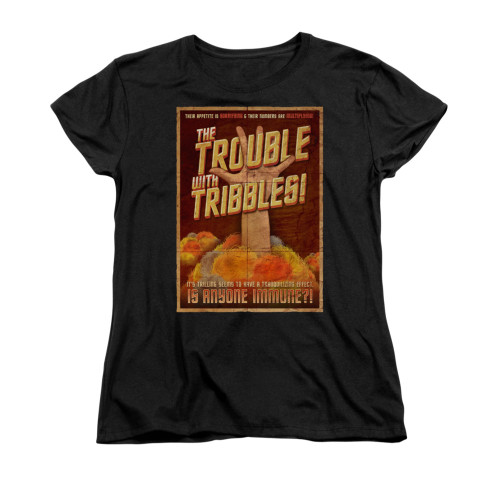 Star Trek Womans T-Shirt - Tribbles: the Movie Poster