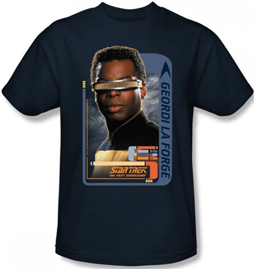 Image Closeup for Star Trek the Next Generation T-Shirt - Geordi LaForge