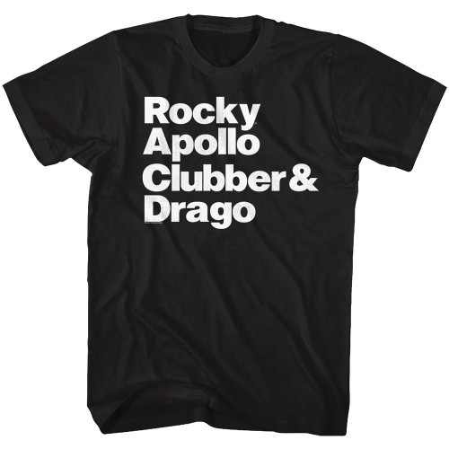 Image for Rocky T-Shirt - Character Names