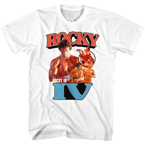 Image for Rocky T-Shirt - Rocky IV Collage