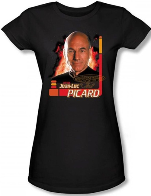 Star Trek Girls T-Shirt - Captain Jean-Luc Picard