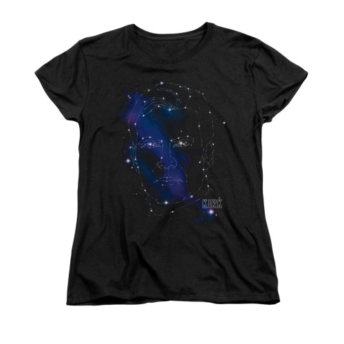 Star Trek Womans T-Shirt - Kirk Consellations