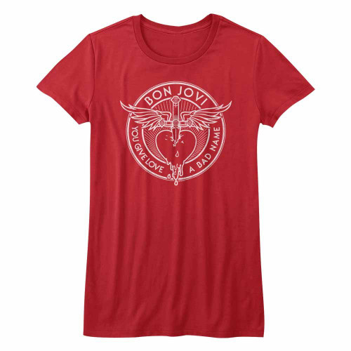 Image for Bon Jovi Girls T-Shirt - Give Love a Bad Name