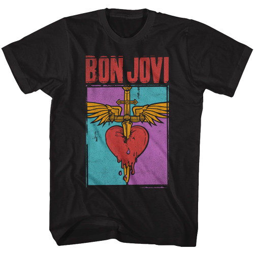 image for Bon Jovi T-Shirt - Heart and Dagger